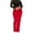 Red, variant on AWXNJUX Womens Casual Pants Women Stretchy Straight Leg Pants Comfy Solid Classic High Waisted Wide Leg Long Pant Slacks Work Office Women Pant Women Pants (Yellow,L)