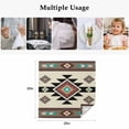 thumbnail image 4 of Southwest Geometric Cloth Napkins, Brown Mexican Aztec Boho Tribal Washable and Reusable Dinner Napkins Set of 6, Table Napkin for Kitchen Party Birthday Wedding Hotel Housewarming 20"x20", 4 of 8