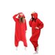 thumbnail image 1 of Pijama de una pieza para mujer, bonito mono azul Kigurumi de dibujos animados de monstruo de las galletas, suelto, fiesta en casa de Navidad, rojo, para niños, 1 of 4