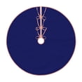 thumbnail image 2 of Halloween Christmas Tree Skirt - navy-blue 48 Inches Christmas Tree Skirt for Halloween Holiday Indoor Home Christmas Tree Decorations with Three Ribbons, 2 of 7