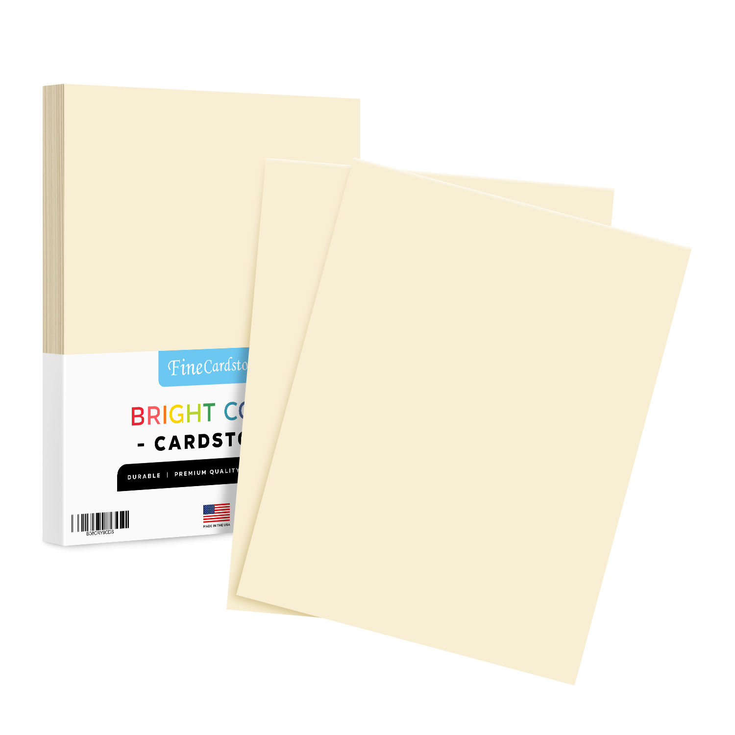8.5 x 11 Cream Color Paper Smooth, for School, Office & Home Supplies,  Holiday Crafting, Arts & Crafts | Acid & Lignin Free | Regular 20lb Paper 
