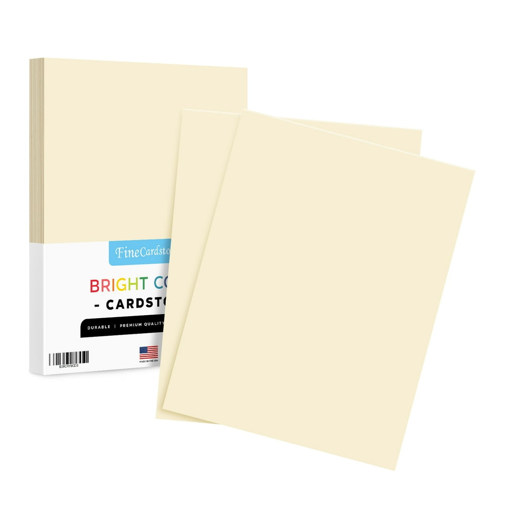 8.5 x 11" Cream Color Paper Smooth, for School, Office & Home Supplies