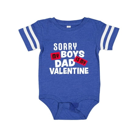 

Inktastic Sorry Boys My Dad is My Valentine Gift Baby Girl Bodysuit