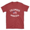 thumbnail image 1 of Columbus Minnesota Patriot Men's Cotton T-Shirt, 1 of 1