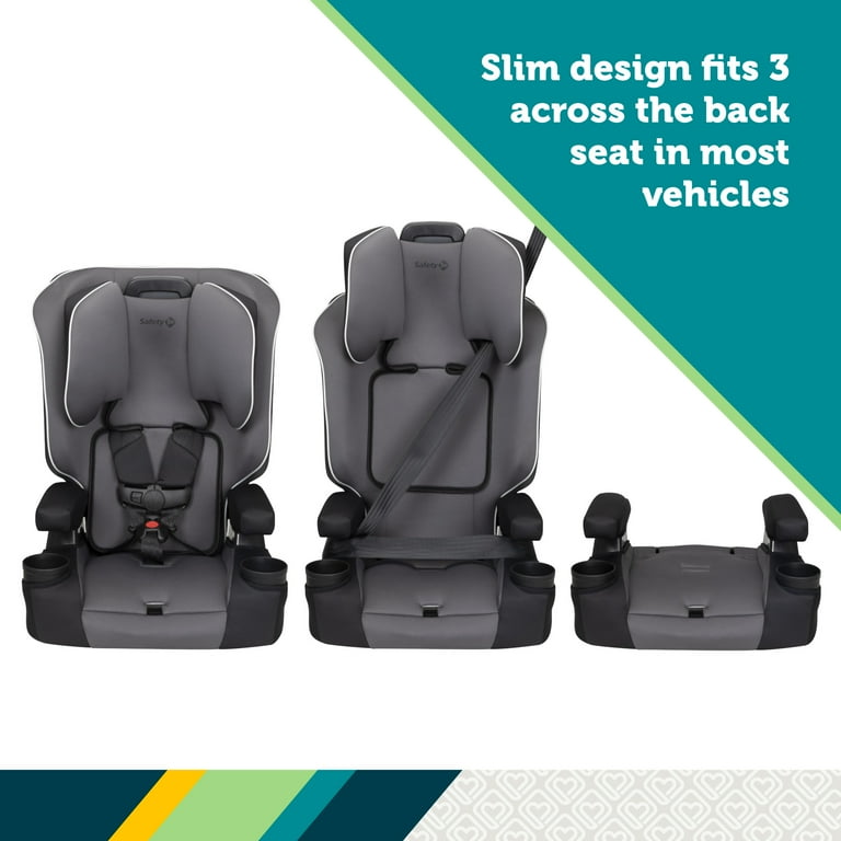 Safety 1st Comfort Ride 3-in-1 Toddler Booster Car Seat, Seal Pup