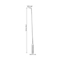 thumbnail image 2 of Nestingho Utilisation Intérieure Extérieure 1ensemble Outil de Foyer en Fer Argenté Manche Long pour Accessoires de Cheminée, 2 of 7