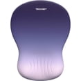thumbnail image 4 of TECKNET BASICS Ergonomic Mouse Pad with Wrist Rest, Memory Foam Support, Smooth Non-Slip Base for Laptop/PC, Pain Relief for Home Office Gaming, Gradient Blue, 4 of 8