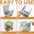 thumbnail image 7 of 2 Pack Food Storage Bag Stand,Ziplock Bag Holder,Holder for Food Prep Bag,Baggy Rack Holder for Food Filling,Hands-Free Prep Bag for Pouring Water and Filling Food(Clear), 7 of 7