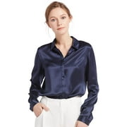 Women's Silk Shirt 22 Momme 100% Pure Silk Button Down Tops
