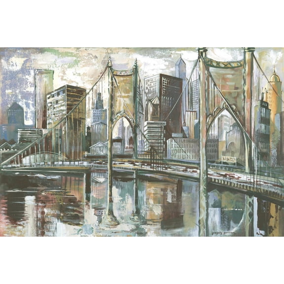Art.com Cityscape I Art Print by Gregory Gorham, 18" x 12"