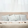 thumbnail image 3 of Ambesonne Retro Throw Pillow Cover 4 Pack, Arrow Pattern Horizontal, 16", Grey Teal White, 3 of 6