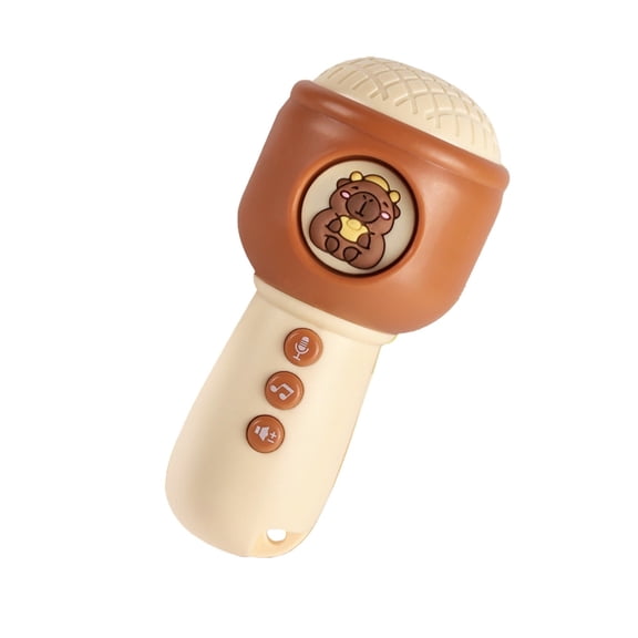 Brown Brown Handheld Voice Recorder For Kids With Hanging Strap For Portable Fun And Imaginative Sing-Along