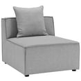 thumbnail image 6 of Modway Saybrook Outdoor Patio Upholstered 5-Piece Sectional Sofa in Gray, 6 of 10