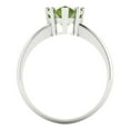 thumbnail image 4 of 2 ct Pear Cut Natural Peridot Solitaire Engagement Ring for Women in 18K White Gold, 4 of 5