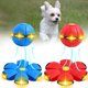 thumbnail image 4 of Bola de platillo volador para perros Bola de platillo volador Juguete para mascotas Platillo volador interactivo Juguete para perros Portátil, Azul + Rojo 6 luces, 4 of 5