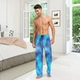 thumbnail image 3 of FREEAMG Men's Pajama Pants with Pockets Sleepwear Lounge Pants Stretch Casual Galaxy Blue Space 28, 3 of 7