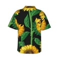 thumbnail image 3 of Haiem Sunflower 1 Printed Hawaiian Shirt for Men - Men’s Casual Beach Summer Shirts - Stretch Fabric with Modern Fit-X-Large, 3 of 9
