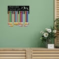 thumbnail image 6 of Never Give Up Medal Holder Display Medal Hanger Rack Wall Mount Frame Decor Sports Medal Hangers Organizer for Hanging Over 60 Medals Soccer Running Swimming Marathon Awards 15.7 x 5.9Inch, 6 of 9