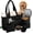 Black, variant on Rubyloo Puffer Tote Dog Bag with Pet Bowls and Food Storage, Dog Travel Bag for Supplies, Dog Diaper Bag, Gifts for Women and Pet Lovers, Pink
