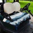 thumbnail image 2 of Golf Cart Seat Covers for 2 Seater,Forest Mountain Microfiber Cart Seat Towel Blanket,Vintage Peak Nature Sky Star Landscape Absorbent Breathable NonSlip Bench Seats Protector for Golf Course 51"x31", 2 of 9
