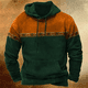 thumbnail image 2 of Sudadera con capucha a rayas vintage para hombre, con estampado 3D, moda urbana, sencilla, de manga larga, sudadera informal de gran tamaño para exteriores, 2 of 5