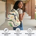thumbnail image 5 of Yspwyqan School Backpack for Kids Teens, 600D Polyester Lightweight Boys Backpack, Multi-Pocket Fits 15.6 Laptop, Ice Cream Dino School Bag for Elementary Middle High, 5 of 7