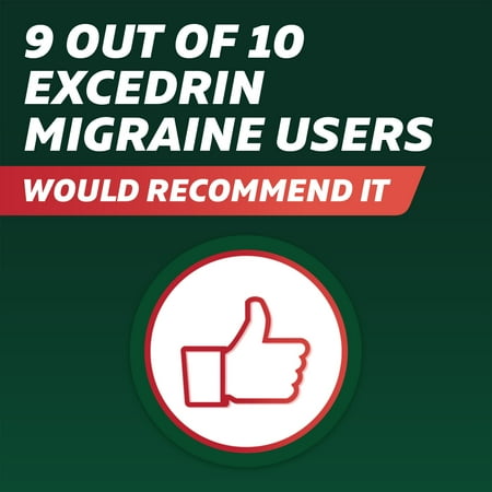 Excedrin Migraine Medicine Caplets for Migraine Headache Relief, 200 Count