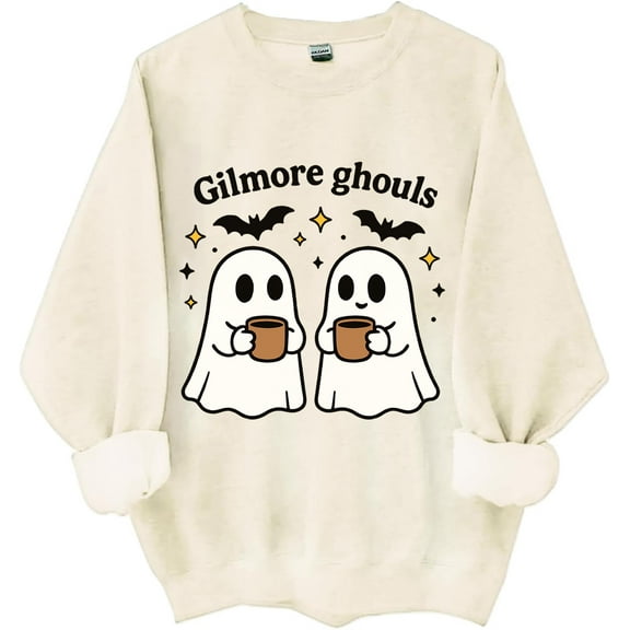 Gilmore Ghouls Sweatshirt Stars Hallow Shirt Funny Halloween Ghost Crewneck Tops