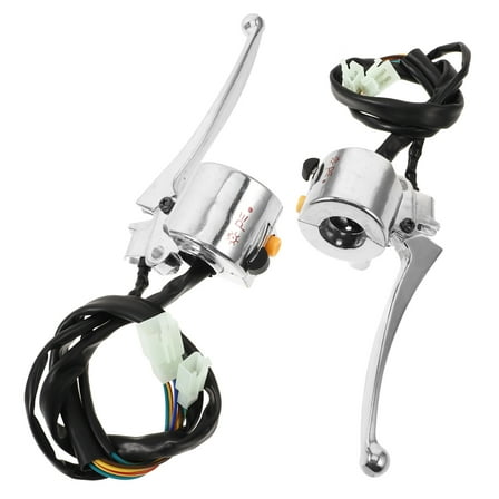 Worgeous Motorcycle Clutch Levers with Handlebar Switch Compatible for Motorbike Replacement Parts