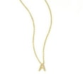 thumbnail image 2 of Ross-Simons Diamond-Accented Initial Necklace in 18kt Gold Over Sterling, Women's, Adult, 2 of 4