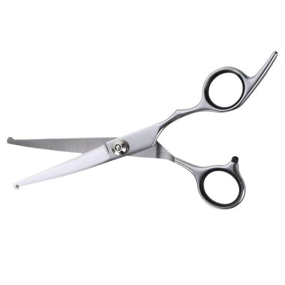 Professional Pet Grooming Scissors, Stainless Steel Rounded Tip Trimming Shears for Dogs & Cats Lightweight, Sharp & Safe for Face, Paws, and Body
