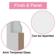 thumbnail image 6 of 48" x 96" Full-Assembled 3-Lite Primed Frosted Closet Sliding Doors With Hardware Kit & Handles, 6 of 8