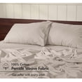 thumbnail image 7 of RUVANTI 100% Cotton Sheets – Soft Peached Percale, Lightweight & Breathable Cooling Comfort for Summer, 14″ Deep Pocket Full Sheet Set, 4-Piece, Linen, 7 of 7
