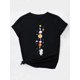 thumbnail image 3 of Camiseta Para Mujer De Verano Para Uso Diario, Viajes, DesplazamientosSpaceman Universe Print Causal Sports T-shirt, Short Sleeves Crew Neck Fashion Workout Tops, Women's Activewear graphicFather's, 3 of 8