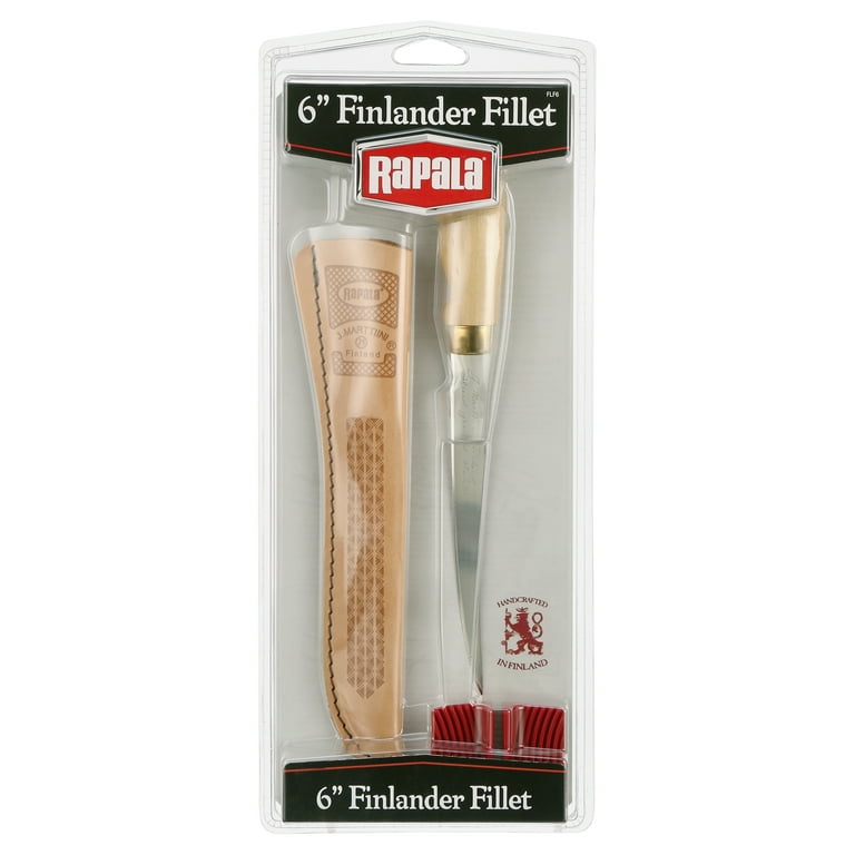 RAPALA - Rapala 6" Finlander Fillet ナイフ Rapala FLF6 Fillet Knife with Leather Sheath and Sharpener