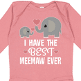 thumbnail image 4 of Inktastic Best Meemaw Ever Grandkids Gift Boys or Girls Long Sleeve Baby Bodysuit, 4 of 5