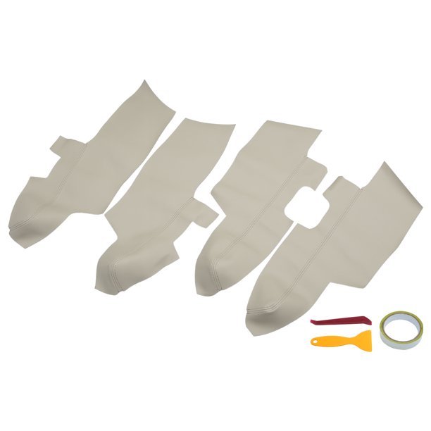 Cubierta de Reposabrazos Unique Bargains para Hyundai Santa Fe 2006-2012 Beige 2 pares