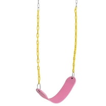 Zimtown Kids Belt Swing Swing Set Accessories with Chain,Pink