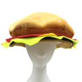 thumbnail image 4 of sweethay Hamburguesa de Halloween Sombrero de lujo En forma de hamburguesa con queso Sombrero de comida rápida Carnaval Vestido de fiesta de Type3 NO3, 4 of 6