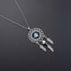 thumbnail image 5 of Collar atrapasueños para mujer, estilo retro bohemio, con colgante de signo del zodiaco, pluma, borla, cadena de cuentas, joyería de constelación - Acuario, 5 of 5