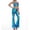 Blue, variant on DuoJiaJ Women’s Metallic Pants Glitter Bell Bottoms Casual High Waist Wide Leg Flare Trousers Party Clubwear Blue L