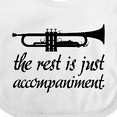 thumbnail image 4 of Inktastic Trumpet Music Joke Boys or Girls Baby Bib, 4 of 4