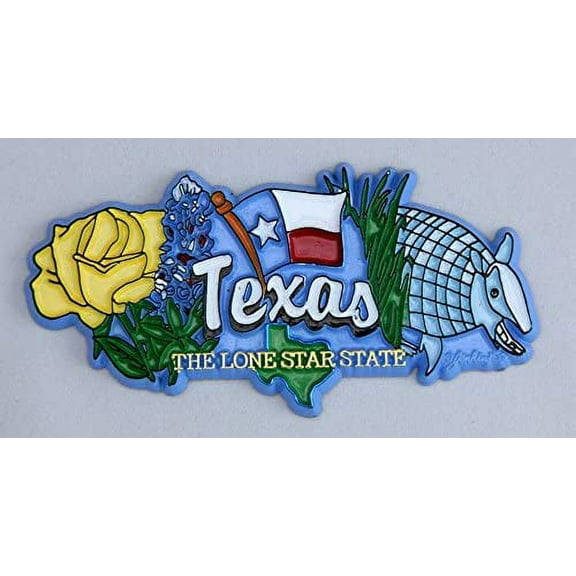 Texas State Elements Fridge Collectible Souvenir Magnet