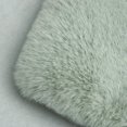thumbnail image 4 of Phantoscope Deluxe Soft Faux Rabbit Fur Collection Decorative Home Decor Modern Area Rug, Green, 4 of 4