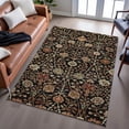 thumbnail image 6 of Addison Rugs Mayfield Premium Machine Washable Transitional Floral Black Rectangle Rug, 8' x 10', 6 of 6