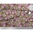 thumbnail image 3 of Soimoi Moss Tissu Georgette Feuilles & Lys Imprimé Floral 1 Yard 42 Pouces de Large, 3 of 6