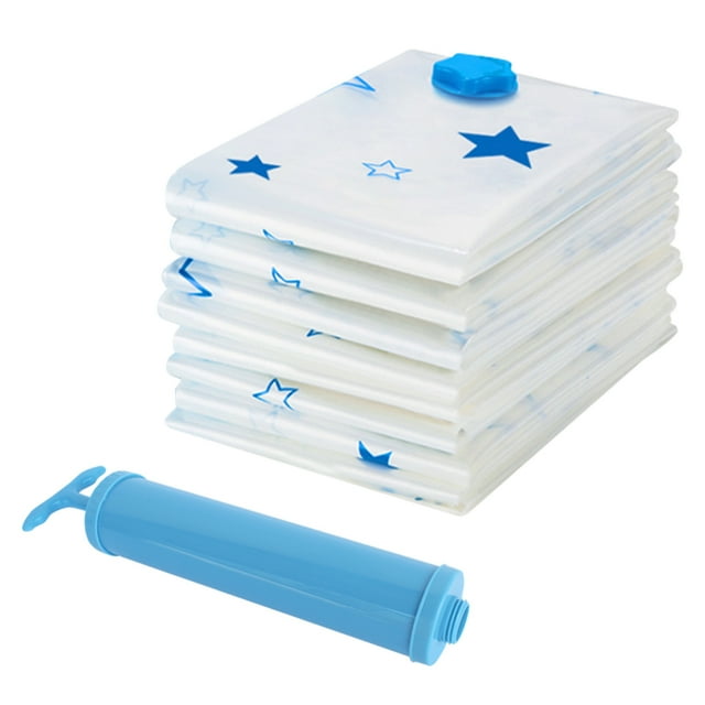 Set de 8 Bolsas de almacenamiento alto vacío AGBOX | Incluye Bomba manual | Protege contra moho, polvo, insectos y malos olores