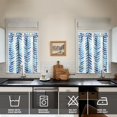 thumbnail image 4 of Flower Kitchen Curtain Valance 3 Piece Set Short Curtain Sink Window Decor 36 Inch Small Window Treatment Tier 27.5x36 Length, 4 of 5