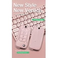 thumbnail image 6 of Key Fob Cover Compatible with Jeep Renegade 2015-2020 Keychain Case Holder Protector,long keychain-Pink, 6 of 8