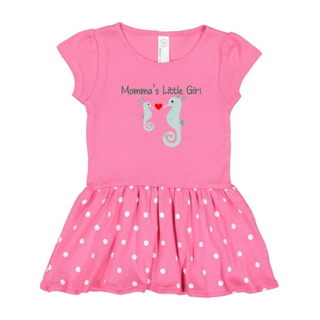 

Inktastic Seahorse (momma s Little Girl) Gift Toddler Girl Dress
